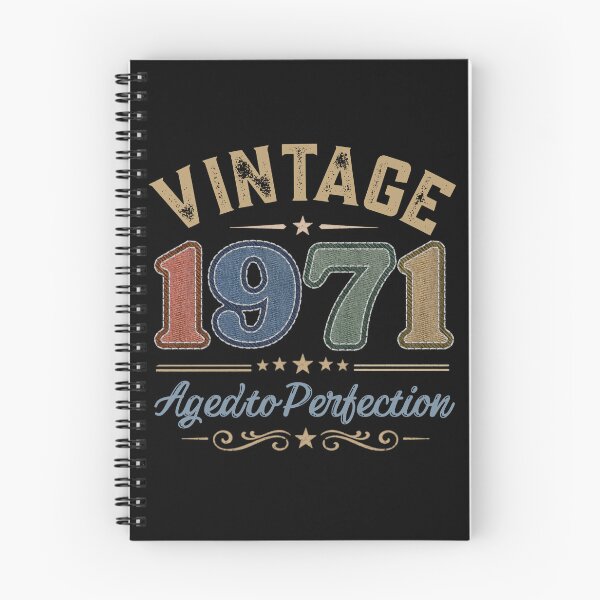Item preview, Vintage 1971 Aged to Perfection Retro Birthday Design | Born in 1971 | Embroidered Denim Style designed and sold by Silaris Designs.