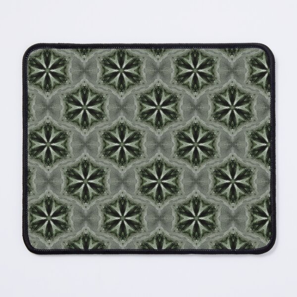 Item preview, Boho Hexagon Mandala Pattern in Green and Black designed and sold by Artistestella.