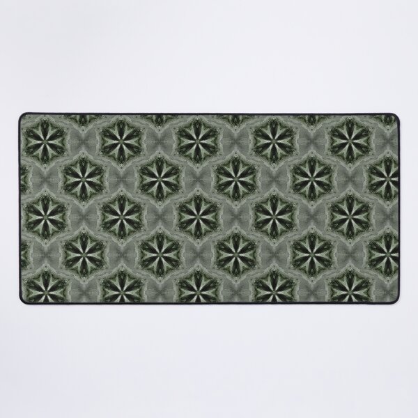 Item preview, Boho Hexagon Mandala Pattern in Green and Black designed and sold by Artistestella.