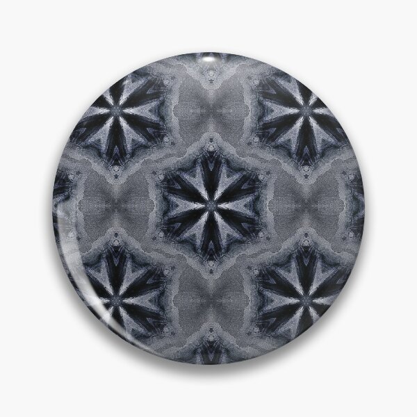 Item preview, Boho Hexagon Mandala Pattern in Blue and Black designed and sold by Artistestella.