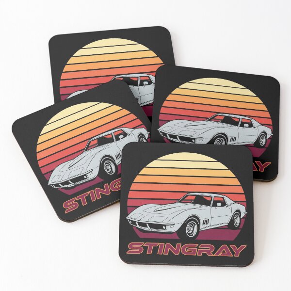 Item preview, C3 Stingray Retro Sunset White Classic Muscle Car designed and sold by Off-Road-Zone.