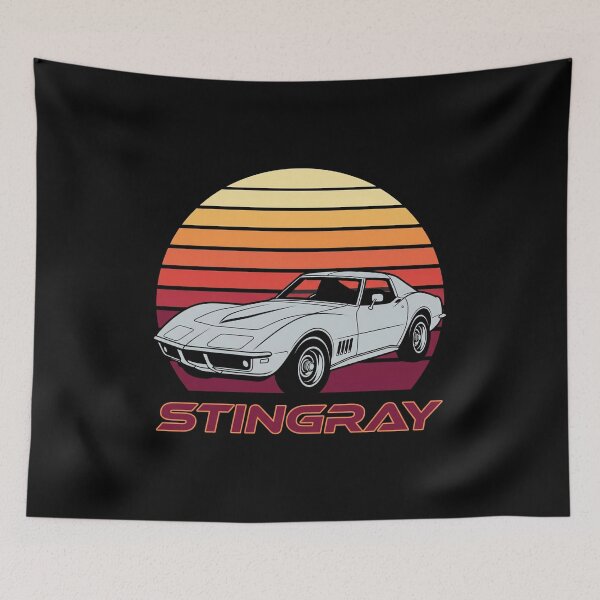 Item preview, C3 Stingray Retro Sunset White Classic Muscle Car designed and sold by Off-Road-Zone.