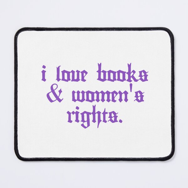 Item preview, I Love Books and Women's Rights designed and sold by petalandarmour.