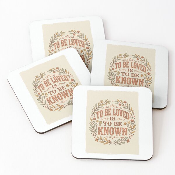 Item preview, To Be Loved Is To Be Known Retro Vintage Love Quote 3 designed and sold by ChinkyCat Official.