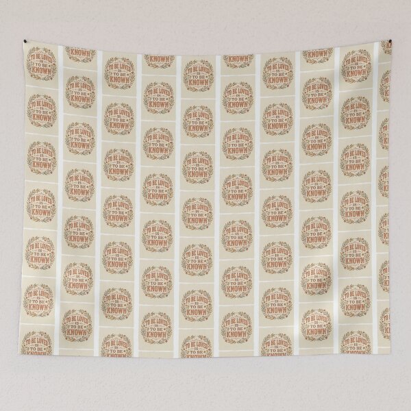 Item preview, To Be Loved Is To Be Known Retro Vintage Love Quote 3 designed and sold by ChinkyCat Official.