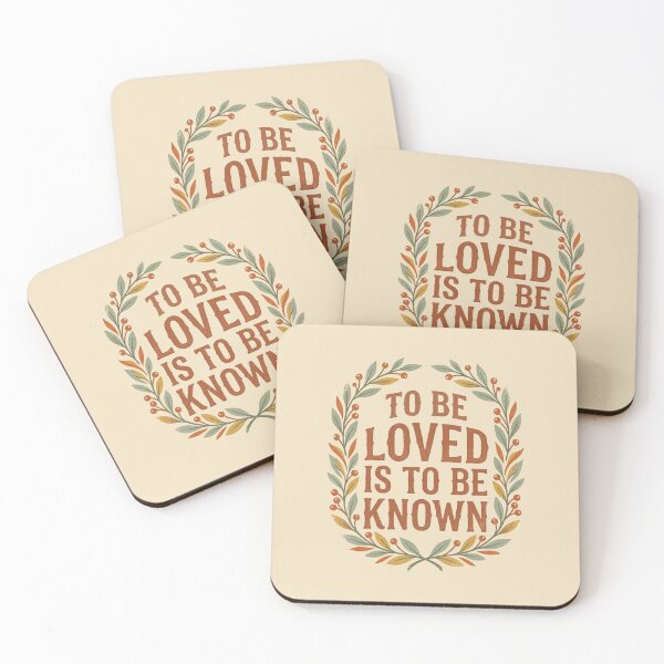 Item preview, To Be Loved Is To Be Known Retro Vintage Love Quote 4 designed and sold by ChinkyCat Official.