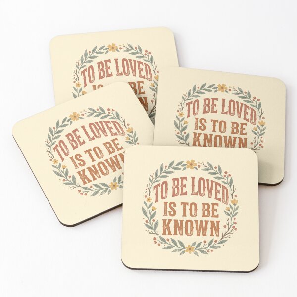 Item preview, To Be Loved Is To Be Known Retro Vintage Love Quote 7 designed and sold by ChinkyCat Official.