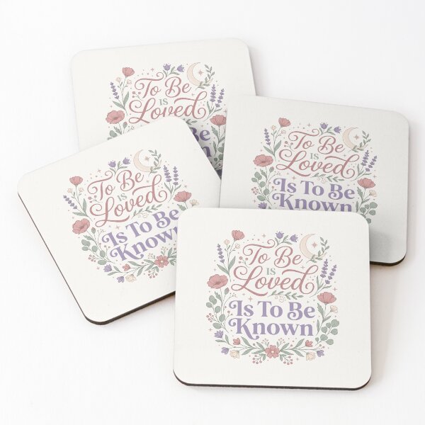 Item preview, To Be Loved Is To Be Known Retro Vintage Love Quote 8 designed and sold by ChinkyCat Official.