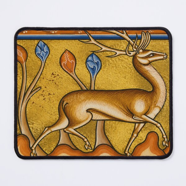 Item preview, Medieval Stag - Medieval Art Nouveau Deer Illustration for Vintage Art Collectors designed and sold by RickE.
