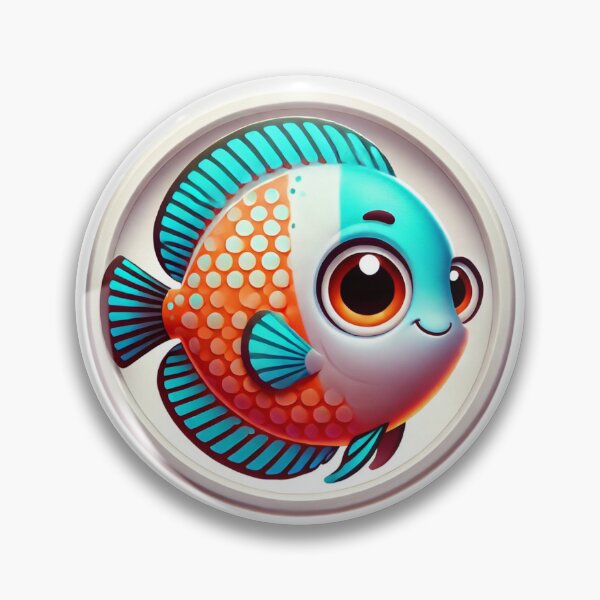 Item preview, Adorable Discus Fish designed and sold by Sillytoe.