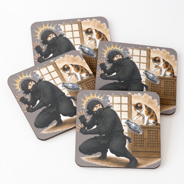 Item preview, Ninja vs Cat — The Vase Incident designed and sold by Aguri-tei.