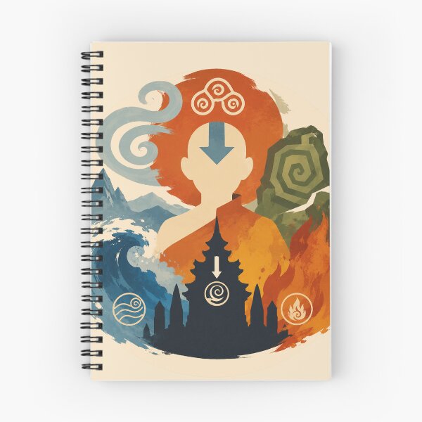 Item preview, Elemental Balance Last Air bender Fantasy Art | Air Water Earth Fire Inspired Abstract Adventure designed and sold by Dimu Co..