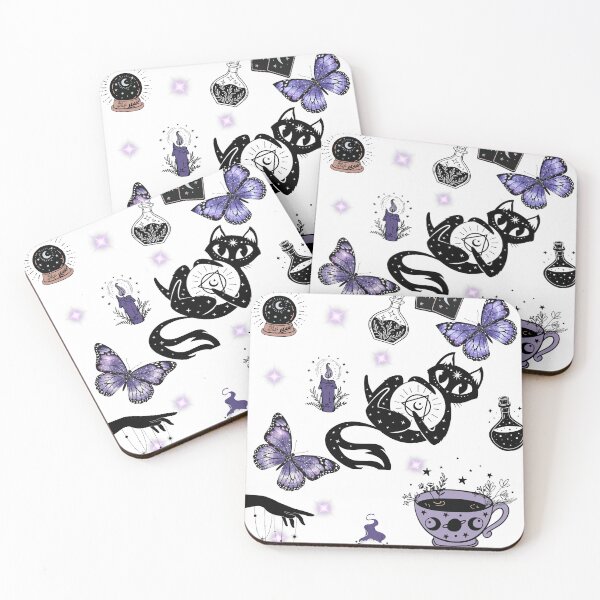Item preview, Witchy Black Cat Tarot Sticker Collection designed and sold by AetherNest.