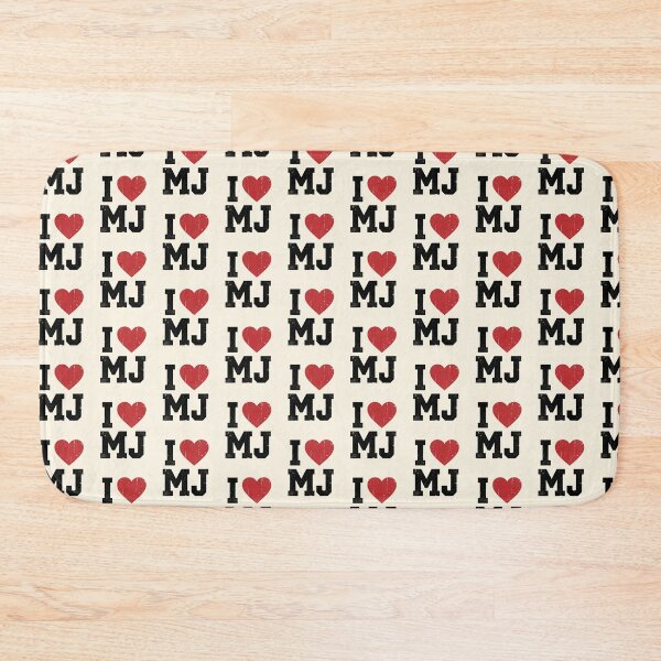 Item preview, I Love MJ Heart Initials M.J. Fan Merch Vintage Design 2 designed and sold by ChinkyCat Official.