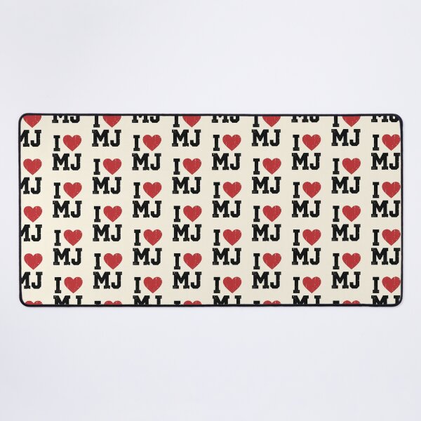 Item preview, I Love MJ Heart Initials M.J. Fan Merch Vintage Design 2 designed and sold by ChinkyCat Official.