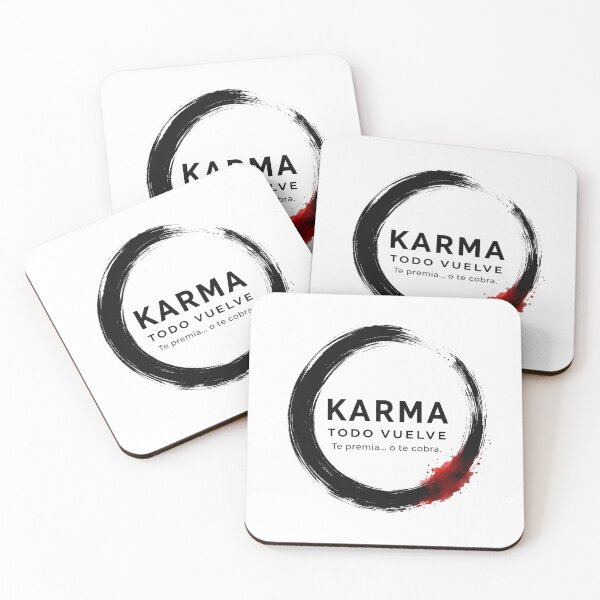 Item preview, Karma: What Goes Around Comes Around | It Rewards You or It Charges You | Philosophical Minimalist Design designed and sold by Coloralmy.