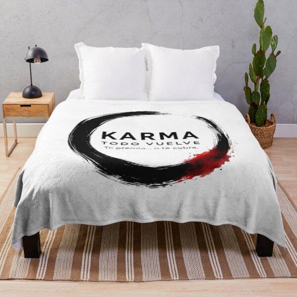 Item preview, Karma: What Goes Around Comes Around | It Rewards You or It Charges You | Philosophical Minimalist Design designed and sold by Coloralmy.