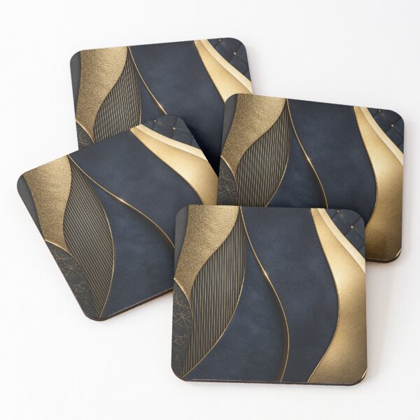 Item preview, Royal Navy Blue and Gold Luxury Pattern designed and sold by NaphDesigns.