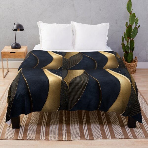 Item preview, Royal Navy Blue and Gold Luxury Pattern designed and sold by NaphDesigns.