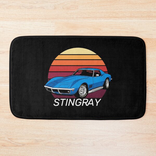 Item preview, C3 Stingray Retro Sunset Light Blue Classic Muscle Car designed and sold by Off-Road-Zone.