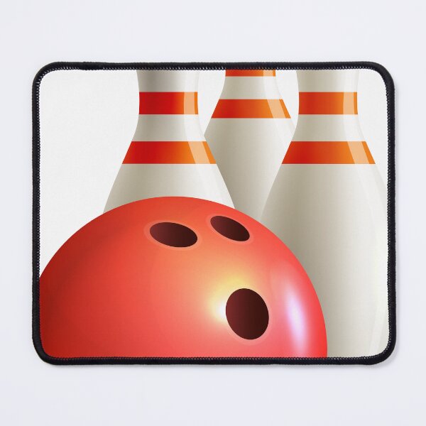 Item preview, Minimalist Bowling Ball and Pins Graphic designed and sold by dcohea.