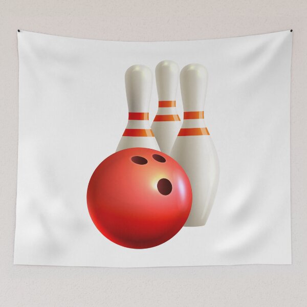 Item preview,  Minimalist Bowling Ball and Pins Graphic designed and sold by dcohea.