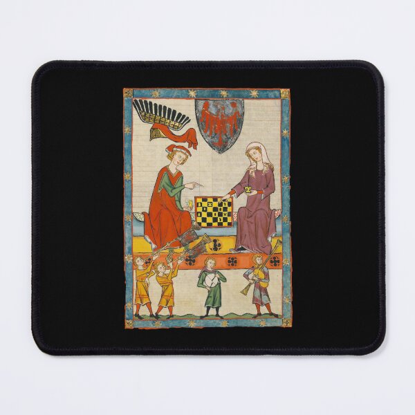 Item preview, Chess Game 14th Century Codex Manesse designed and sold by Cat Lady Designs.
