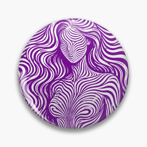 Item preview, Psychedelic Woman Optical Illusion Line Art Poster designed and sold by ravuh.