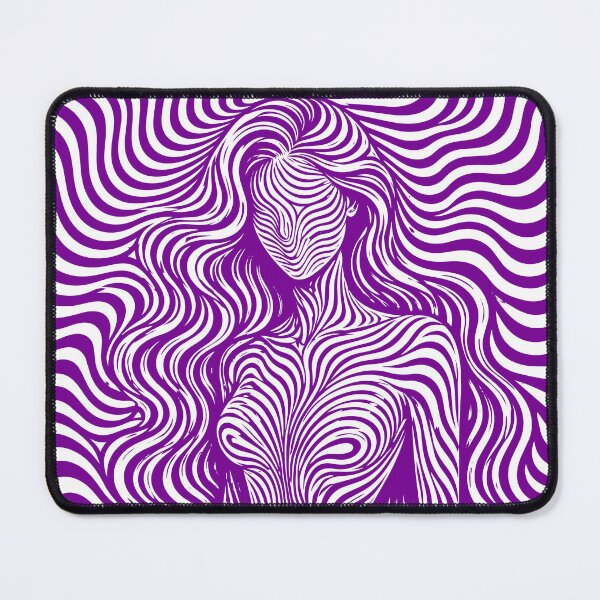 Item preview, Psychedelic Woman Optical Illusion Line Art Poster designed and sold by ravuh.