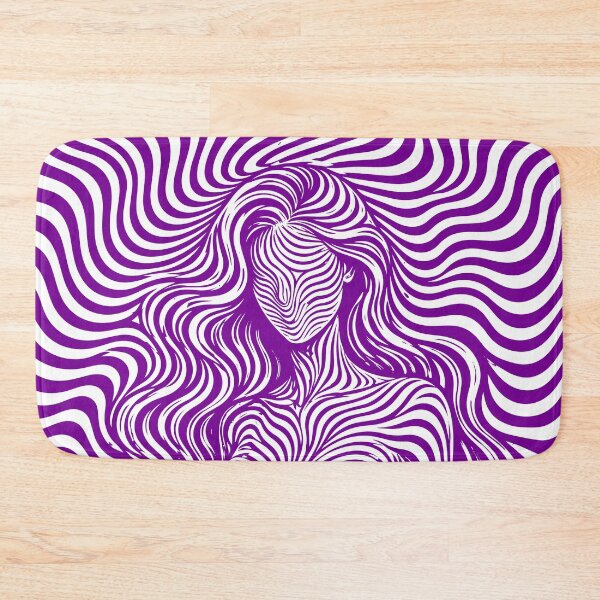 Item preview, Psychedelic Woman Optical Illusion Line Art Poster designed and sold by ravuh.