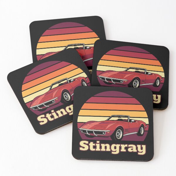 Item preview, C3 Stingray Retro Sunset Red Convertible Classic Muscle Car designed and sold by Off-Road-Zone.