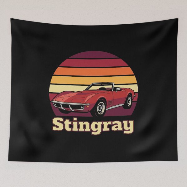 Item preview, C3 Stingray Retro Sunset Red Convertible Classic Muscle Car designed and sold by Off-Road-Zone.