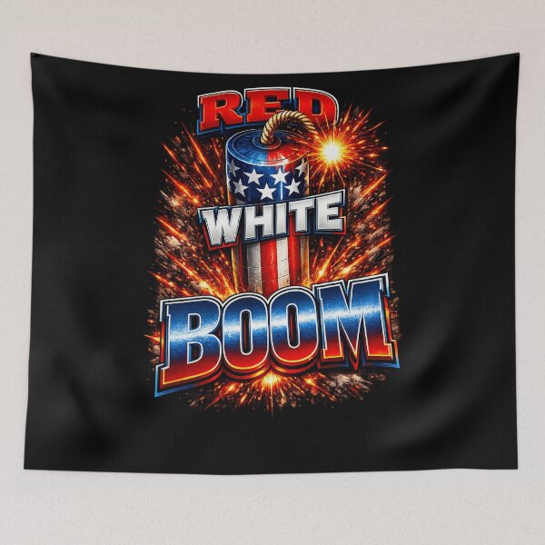 Item preview, Red White Boom 4th of july Gift designed and sold by XYZ Studio.