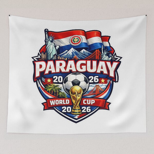 Item preview, Guaraní Spirit Soccer Fan Design designed and sold by davidhartwig3.