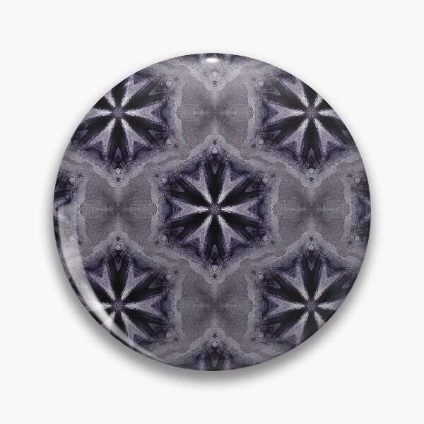 Item preview, Boho Hexagon Mandala Pattern in Purple and Black designed and sold by Artistestella.