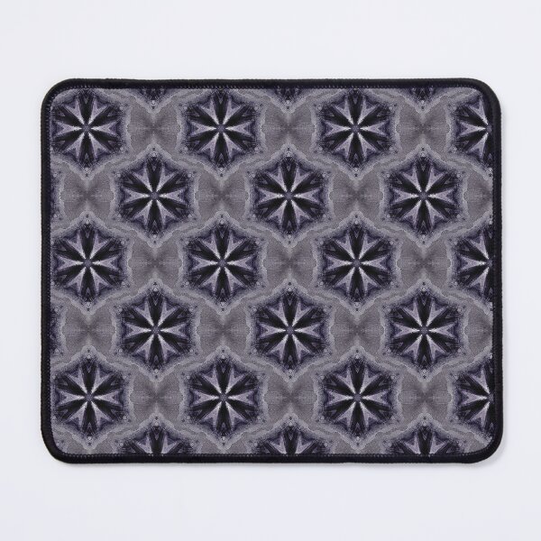 Item preview, Boho Hexagon Mandala Pattern in Purple and Black designed and sold by Artistestella.