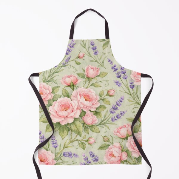 Item preview, Watercolor Pink Roses and Lavender Floral Pattern designed and sold by Owcomm.
