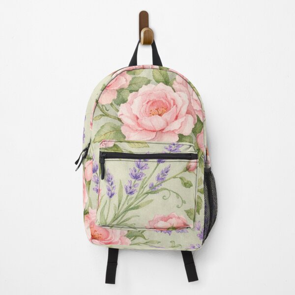 Item preview, Watercolor Pink Roses and Lavender Floral Pattern designed and sold by Owcomm.