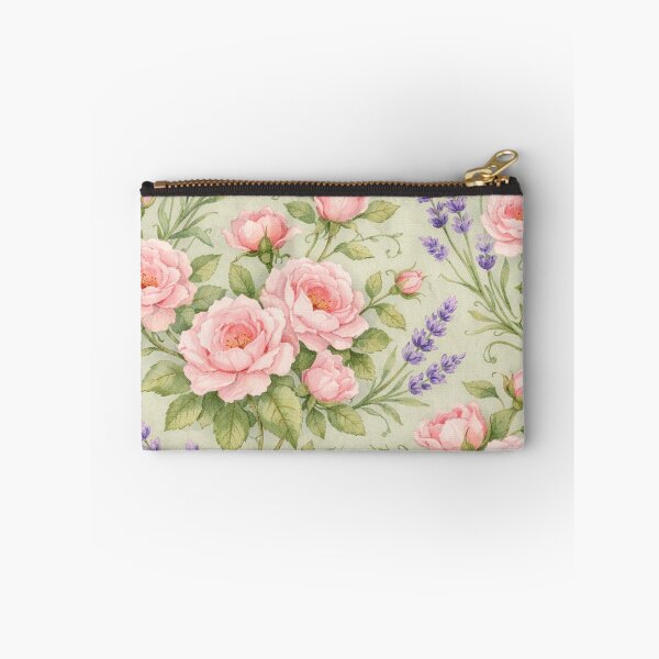 Item preview, Watercolor Pink Roses and Lavender Floral Pattern designed and sold by Owcomm.