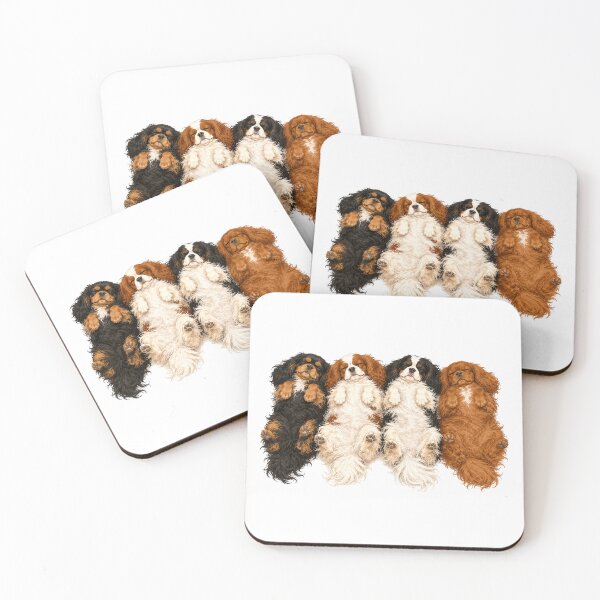 Item preview, Cavalier King Charles Spaniel Belly Up Nap – Cute Sleeping Dog Lover Gift designed and sold by SakuraWaStyle.
