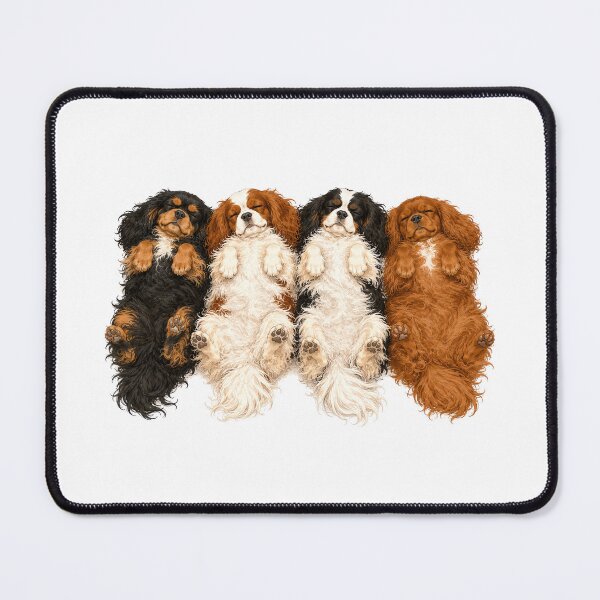 Item preview, Cavalier King Charles Spaniel Belly Up Nap – Cute Sleeping Dog Lover Gift designed and sold by SakuraWaStyle.