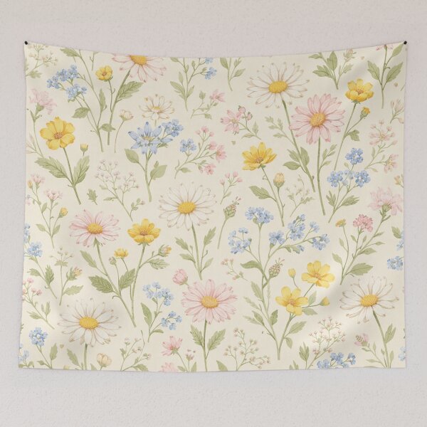 Item preview, Vintage Wildflower Meadow Seamless Pattern designed and sold by Owcomm.
