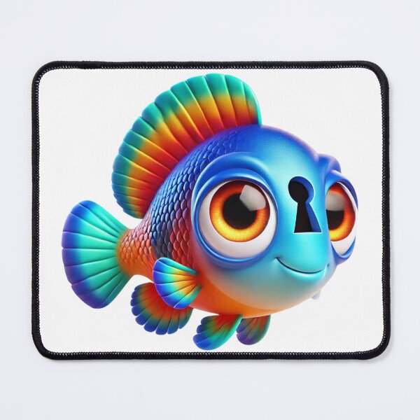 Item preview, Adorable Keyhole Cichlid Fish designed and sold by Sillytoe.