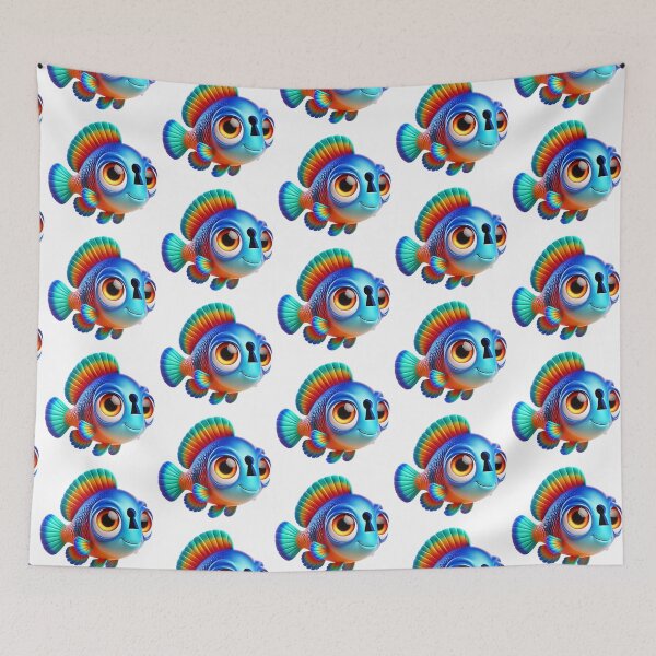 Item preview, Adorable Keyhole Cichlid Fish designed and sold by Sillytoe.