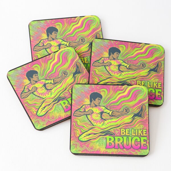 Item preview, Be Like Bruce - Neon Kick Retro Tie Dye designed and sold by CleverCulture.