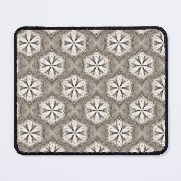 Item preview, Boho Hexagon Mandala Pattern in Beige and White designed and sold by Artistestella.