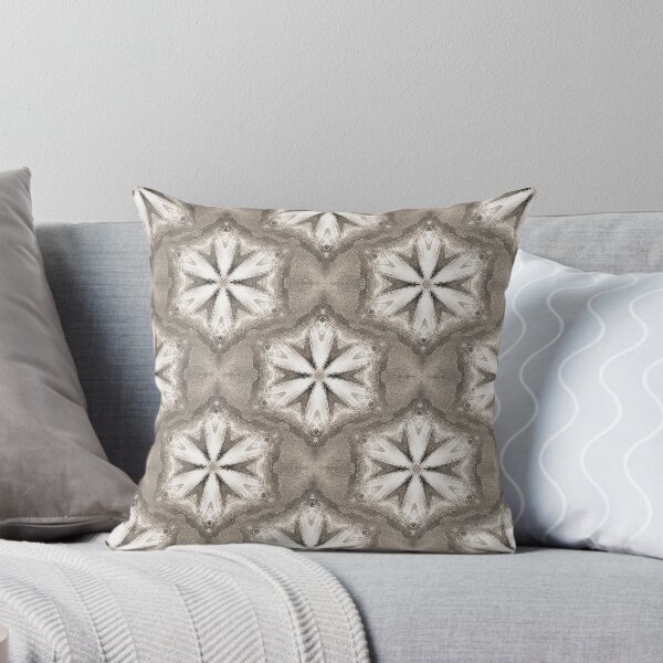 Item preview, Boho Hexagon Mandala Pattern in Beige and White designed and sold by Artistestella.