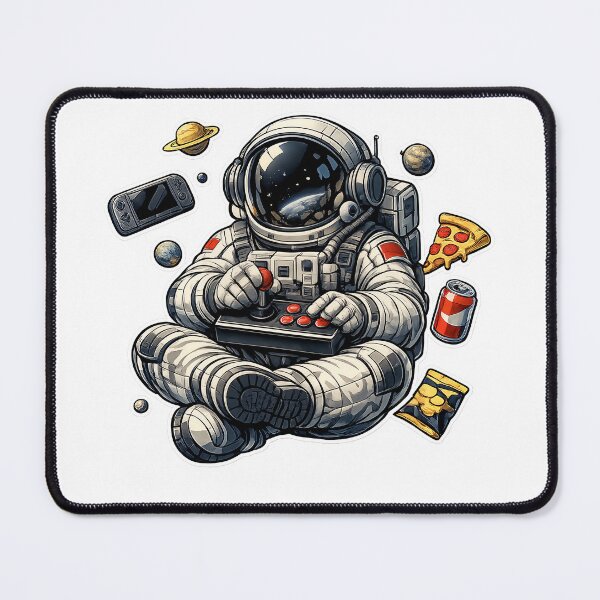 Item preview, Astronaut Arcade Gamer Floating in Space designed and sold by builtforyou.