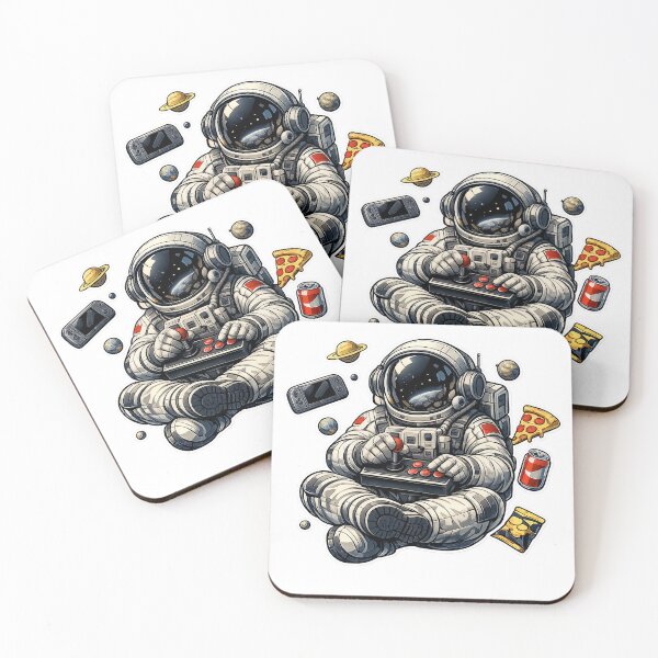 Item preview, Astronaut Arcade Gamer Floating in Space designed and sold by builtforyou.