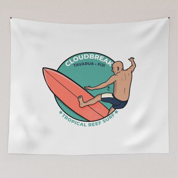 Item preview, Cloudbreak Tavarua Fiji Tropical Reef Surf designed and sold by shopdiego.